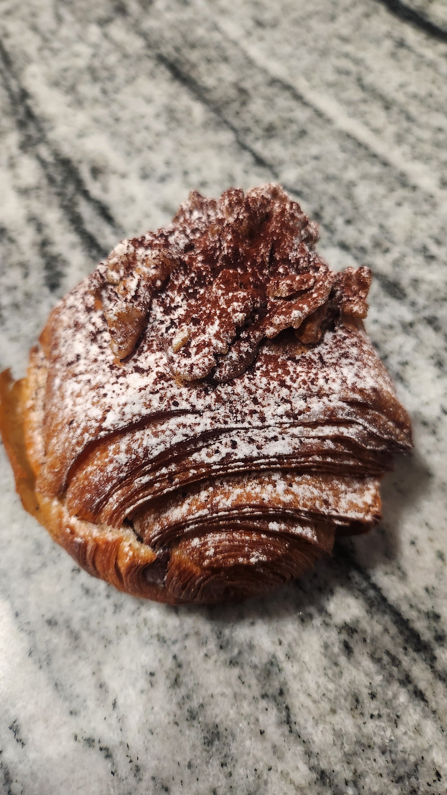 WALNUTS & CHOCOLATE FRANGIPANE PAIN AU CHOCOLAT (Available Saturday Sunday)