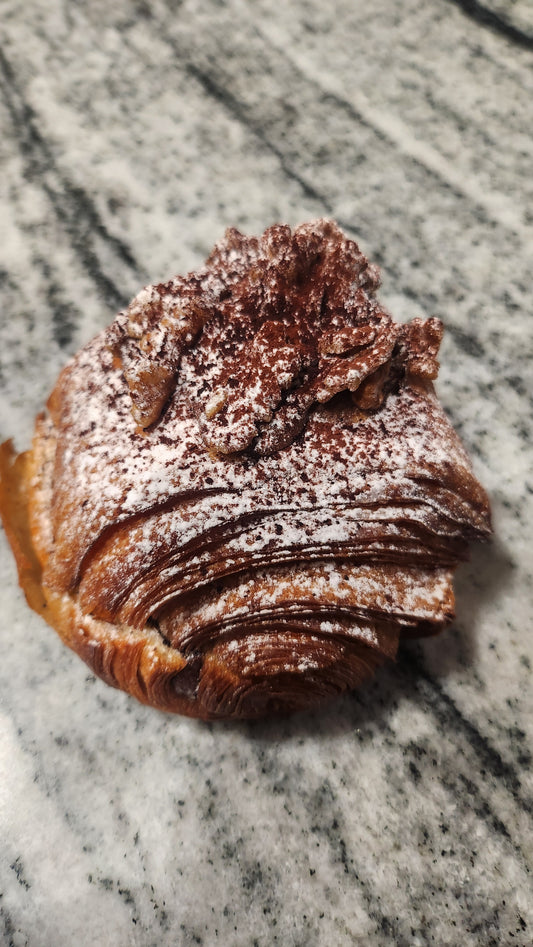 WALNUTS & CHOCOLATE FRANGIPANE PAIN AU CHOCOLAT (Available Saturday Sunday)